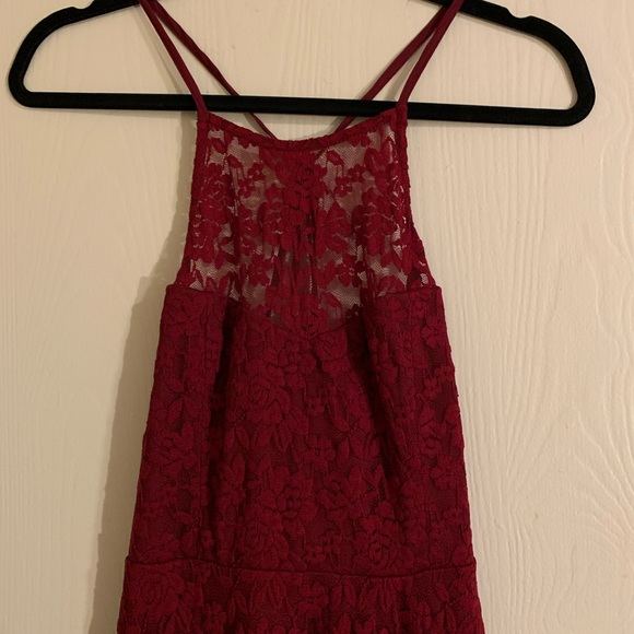 Lulus NWT My Kingdom Burgundy Dress Size Medium - Picture 5 of 8